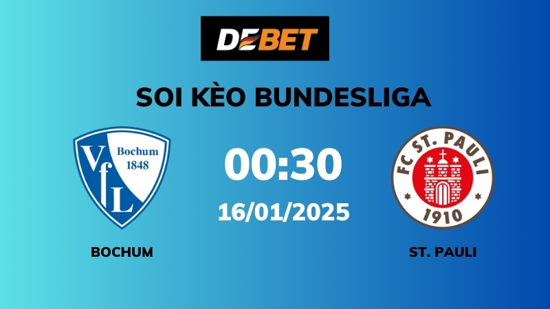 Soi kèo Bochum vs St. Pauli – 00h30 – 16/01 – Bundesliga
