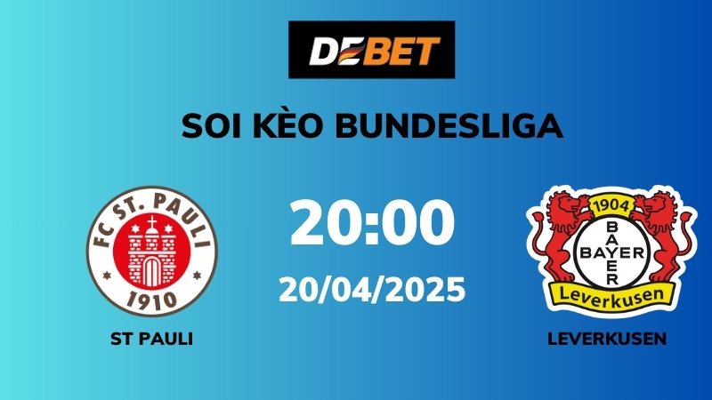 Soi kèo St Pauli vs Bayer Leverkusen – 00h30 – 21/04 – La Liga